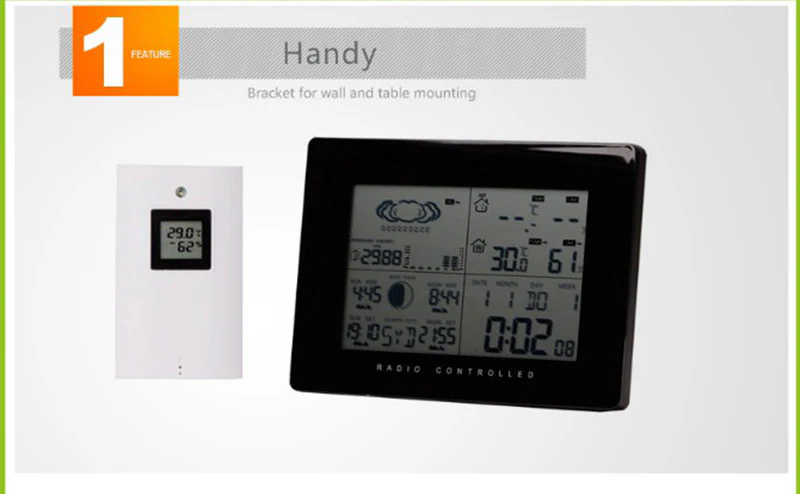 Multi-function Wireless Weather Station Barometer with Outdoor Remote Sensor - Image 6