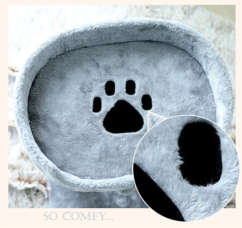 Multi-Level Cat Tree Playhouse Tower Scratcher Bed - Image 14