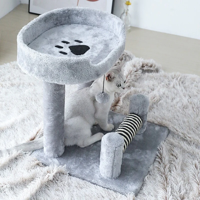 Multi-Level Cat Tree Playhouse Tower Scratcher Bed - Image 7