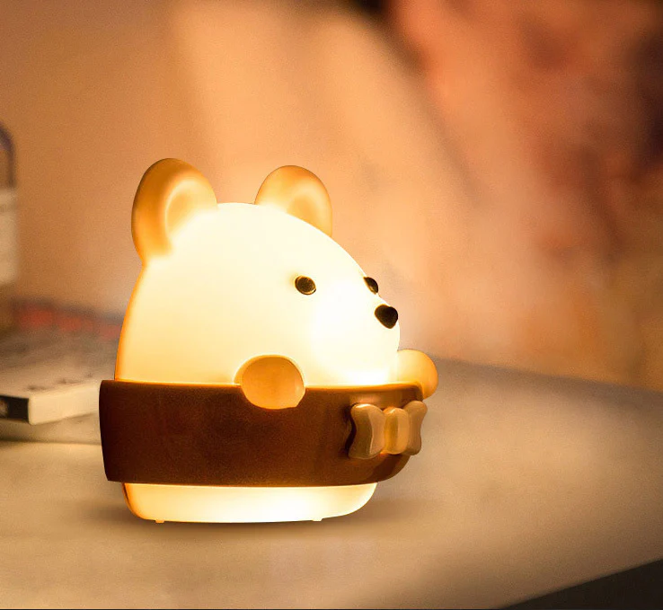 Multifunction Cute Bear Remote Control LED Light USB Rechargeable Lamp - Image 11