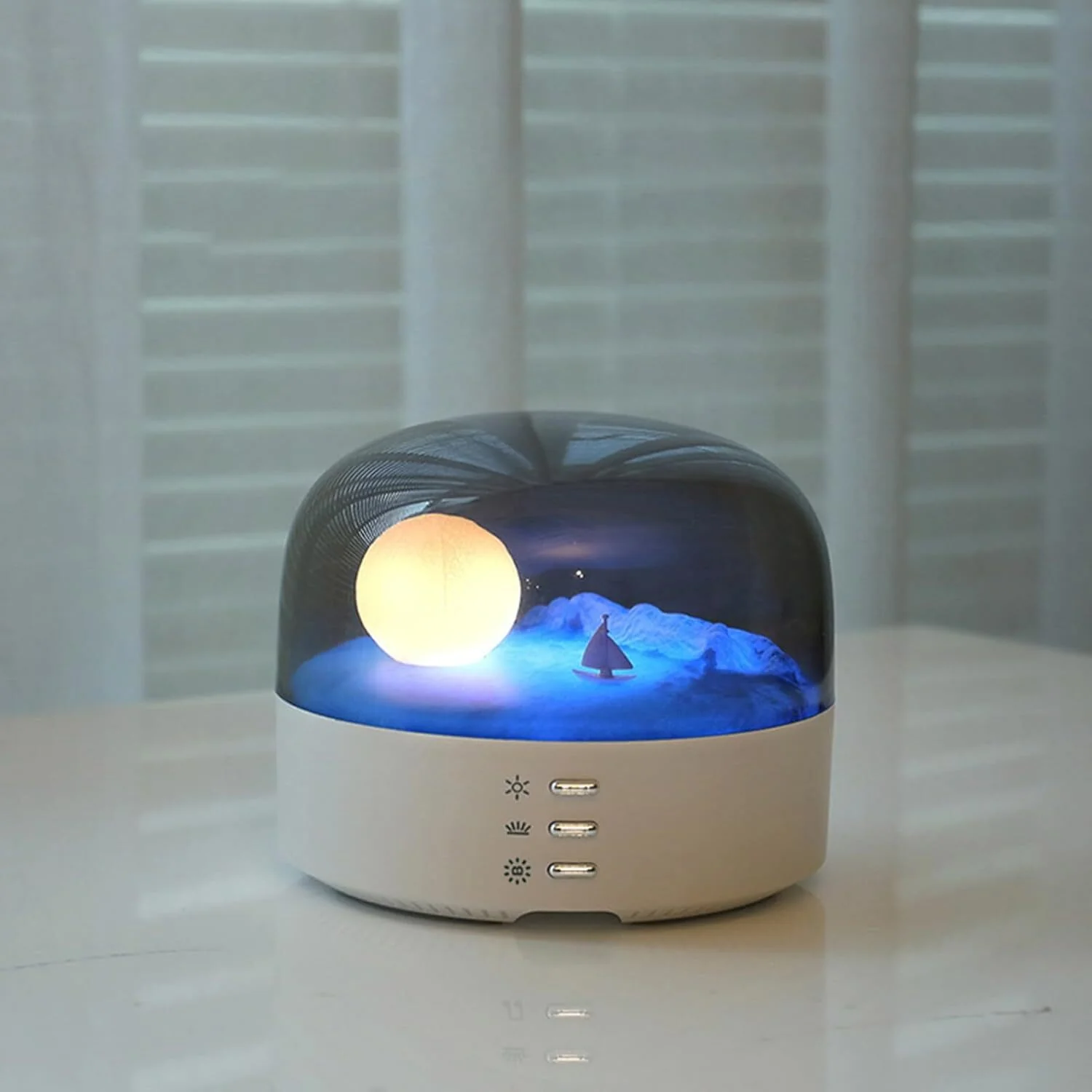 Multifunction Moon Lamp Bluetooth Speaker Night Light Music Player - Image 3