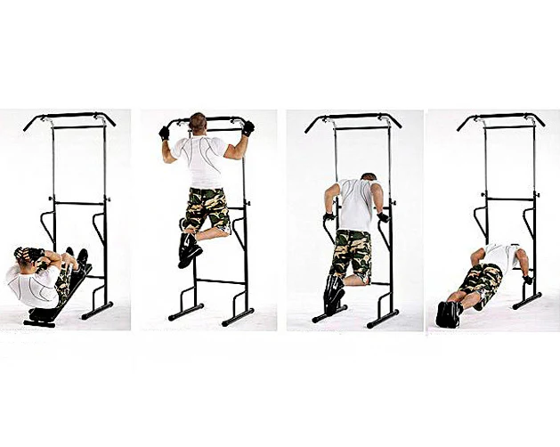 Multifunction Power Tower Home Gym Dip Bar Exercise Bench Pull Up Stand Fitness Station - Image 12