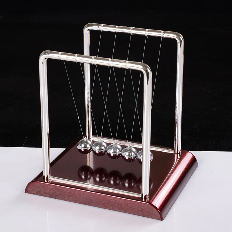 Newton's Cradle Pendulum Balls Perpetual Motion Executive Desk Decoration - Image 4