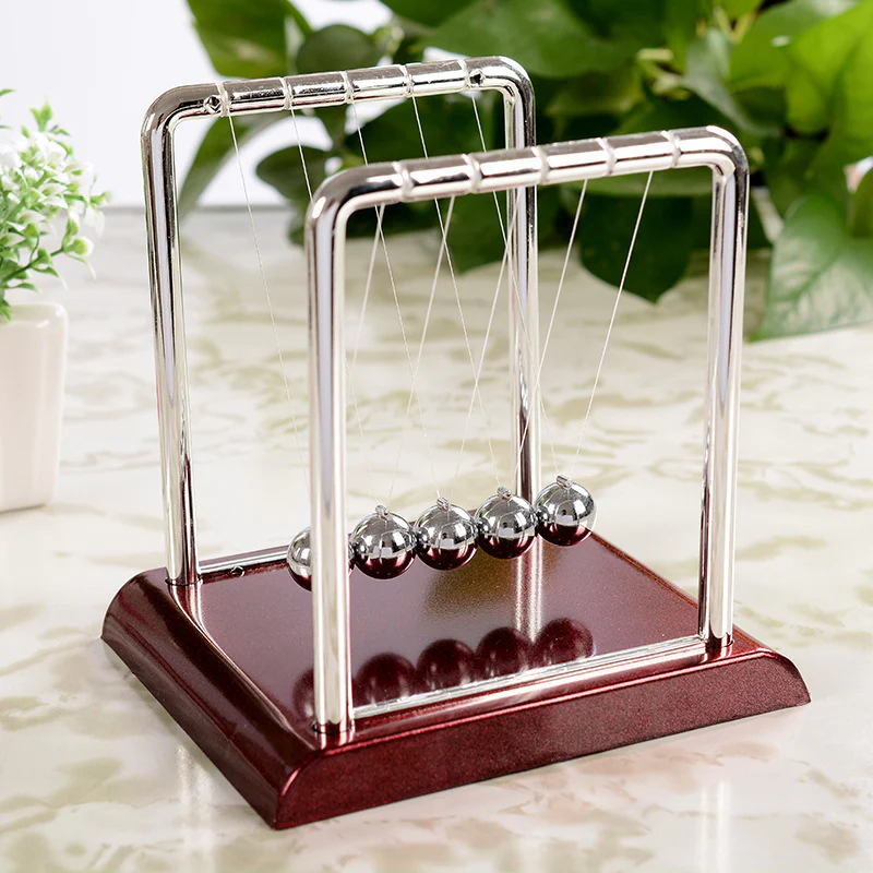 Newton's Cradle Pendulum Balls Perpetual Motion Executive Desk Decoration - Image 6