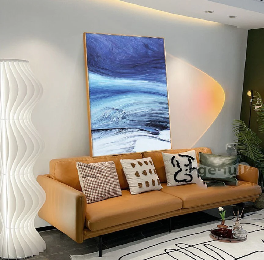 Ocean Wave Painting Framed Canvas Wall Art - 50cm x 70cm - Image 3