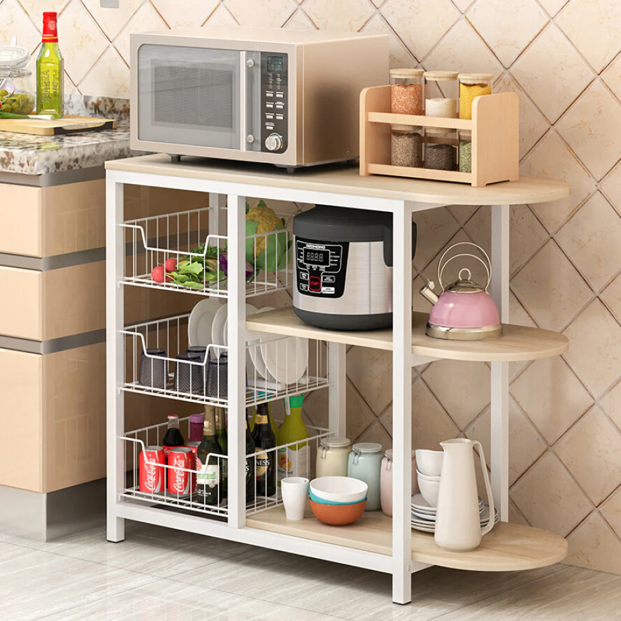 Optimal Organizer Kitchen Workbench Storage Shelf (White) - Image 11