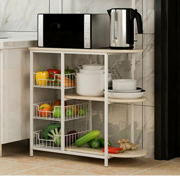 Optimal Organizer Kitchen Workbench Storage Shelf (White) - Image 2