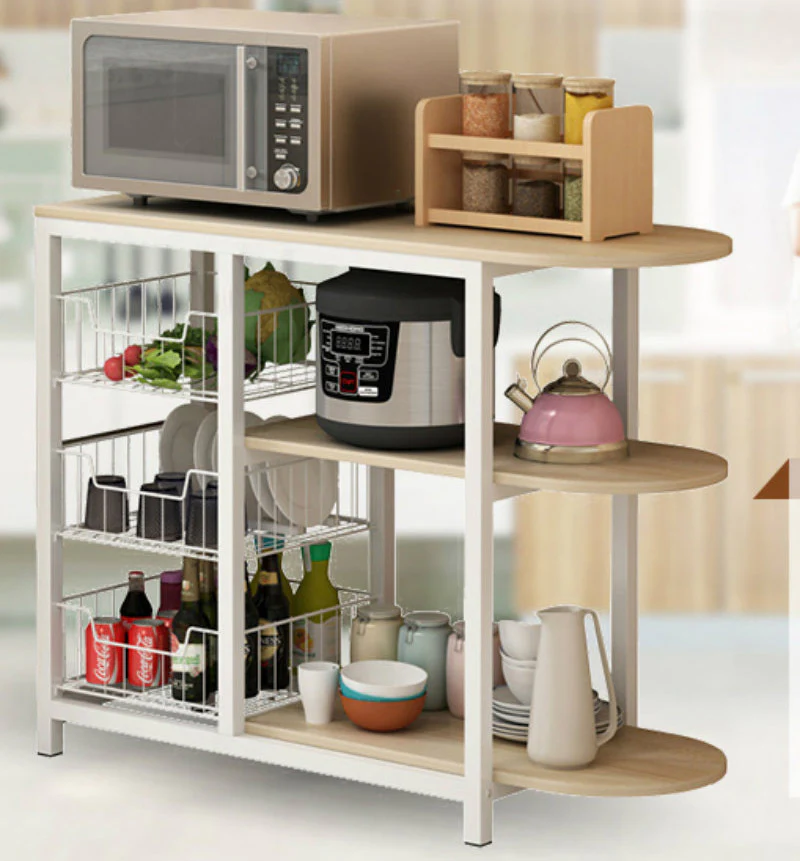 Optimal Organizer Kitchen Workbench Storage Shelf (White) - Image 5