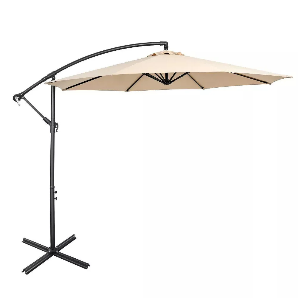 Outdoor Cantilever Umbrella Steel Cross Base Stand - Image 2