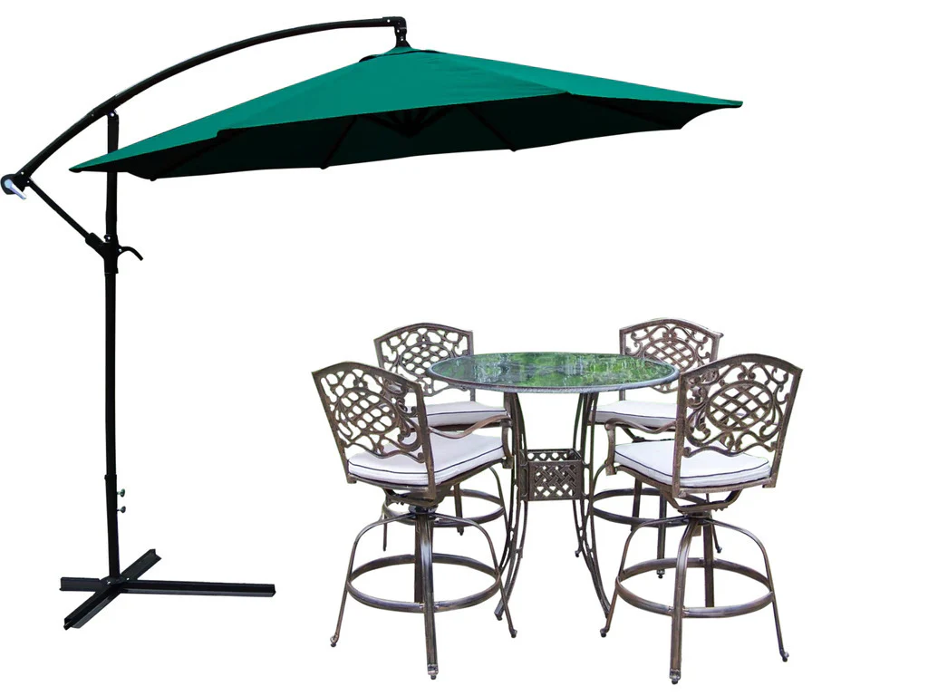 Outdoor Cantilever Umbrella Steel Cross Base Stand - Image 3