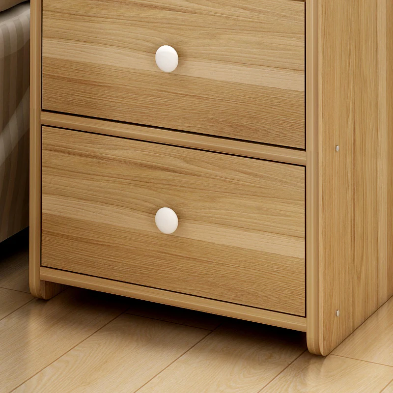 Parklane Tall Bedside Table with Chest of Drawers and Shelf (Oak) - Image 7