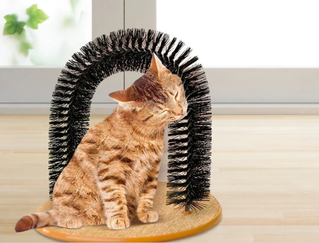 Perfect Arch Cat Toy Self Groomer Scratcher Massager All In One - Image 2