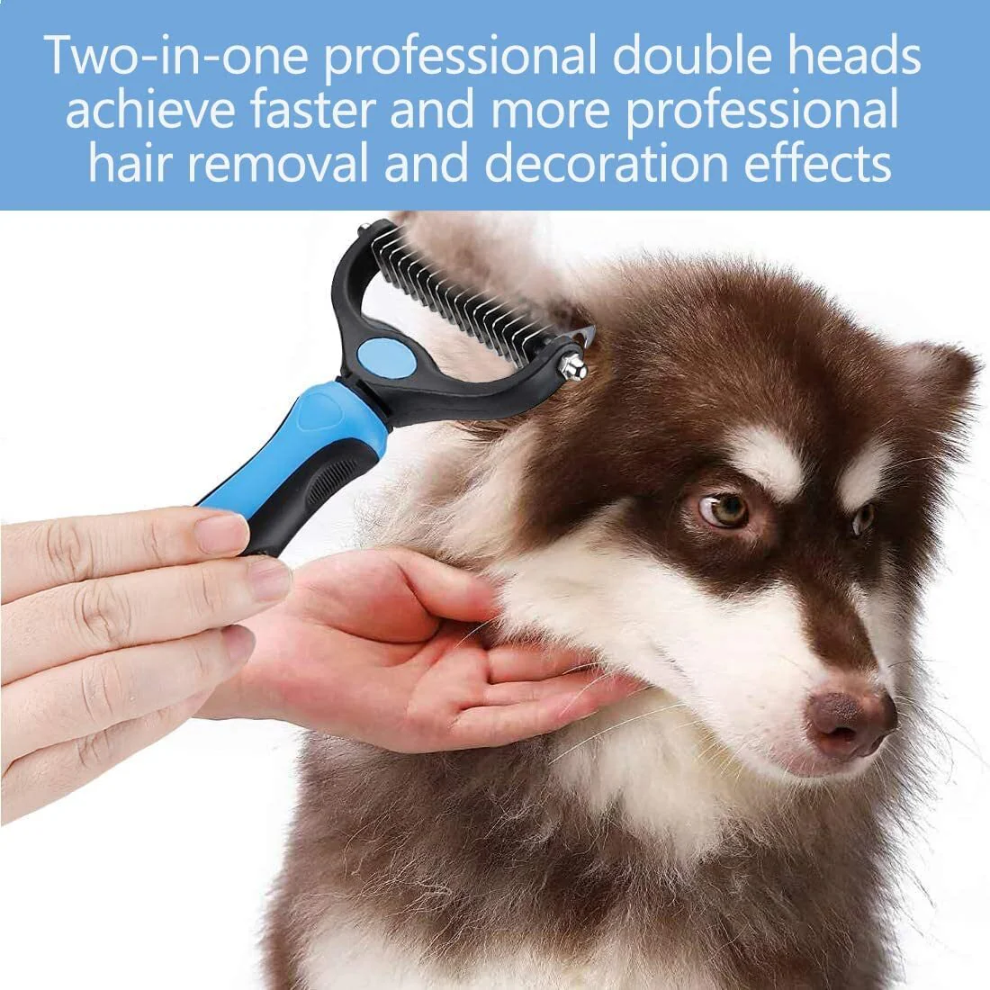 Pet Cat Dog Grooming Tool Set Detangling Brush Dematting Rake & Comb - Image 10