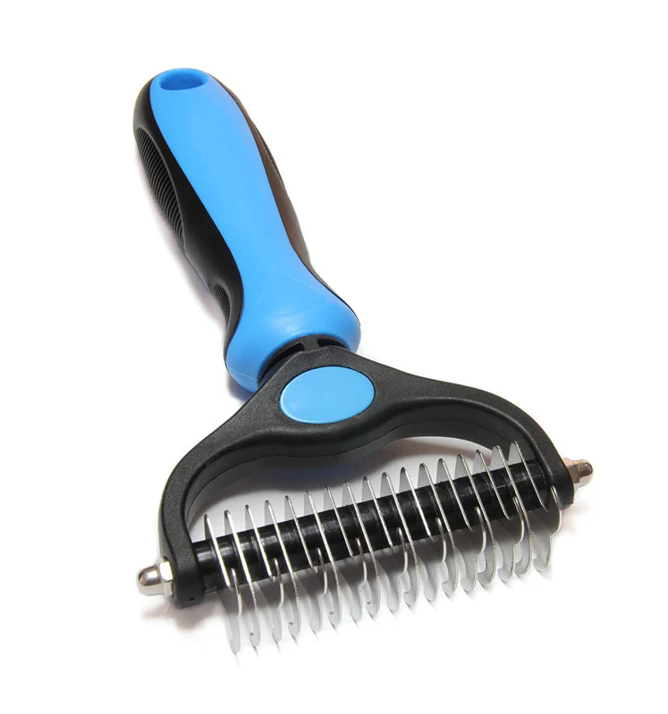 Pet Cat Dog Grooming Tool Set Detangling Brush Dematting Rake & Comb - Image 19