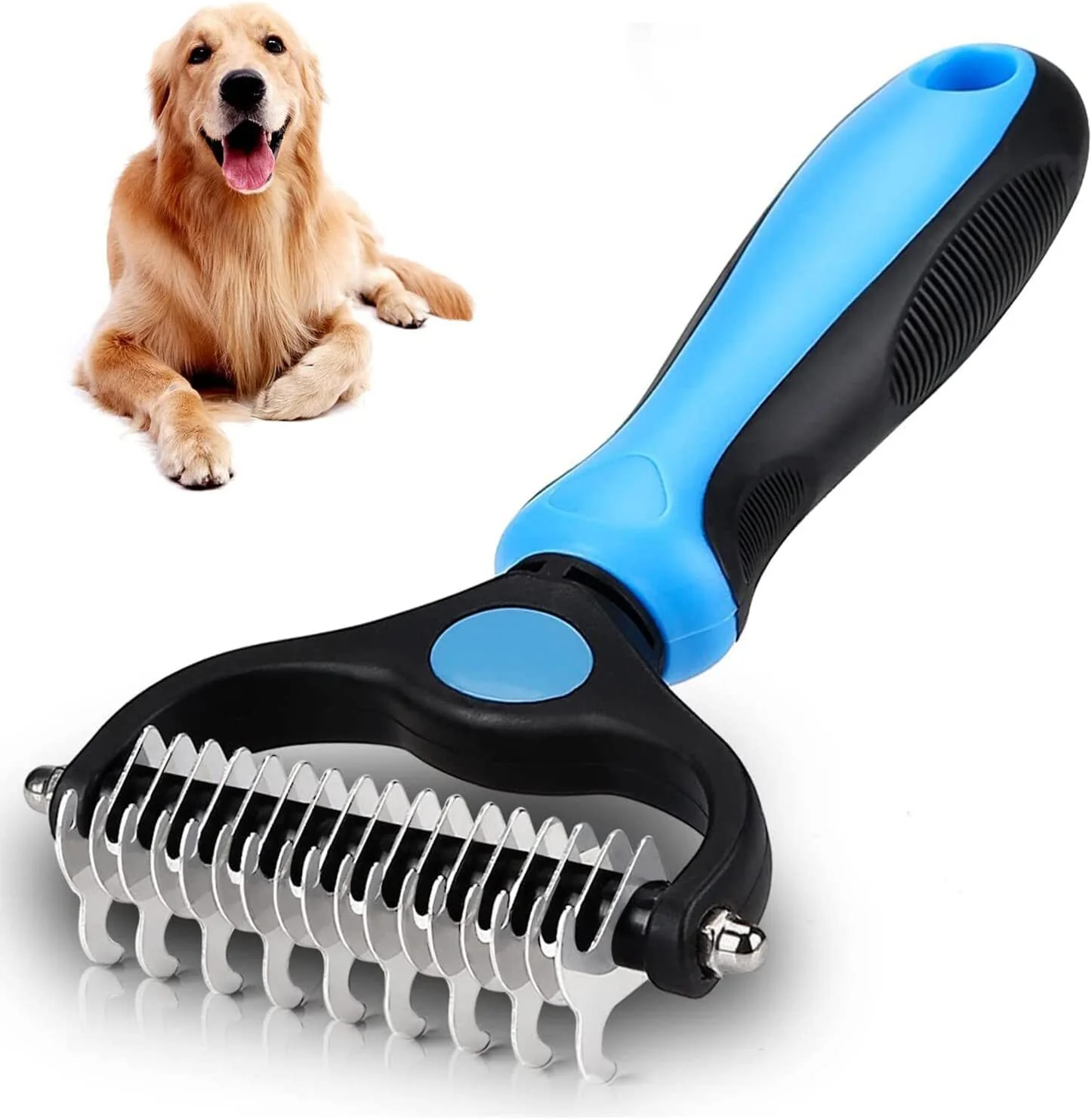 Pet Cat Dog Grooming Tool Set Detangling Brush Dematting Rake & Comb - Image 21