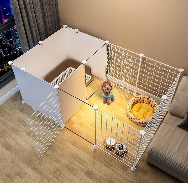 Pet Playpen Dog Kennel Enclosure Crate Cage Exercise Play Pen 127cm - Image 3