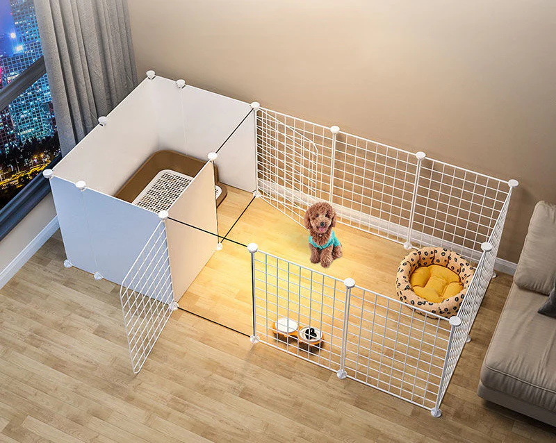 Pet Playpen Dog Kennel Enclosure Crate Cage Exercise Play Pen 165cm - Image 5
