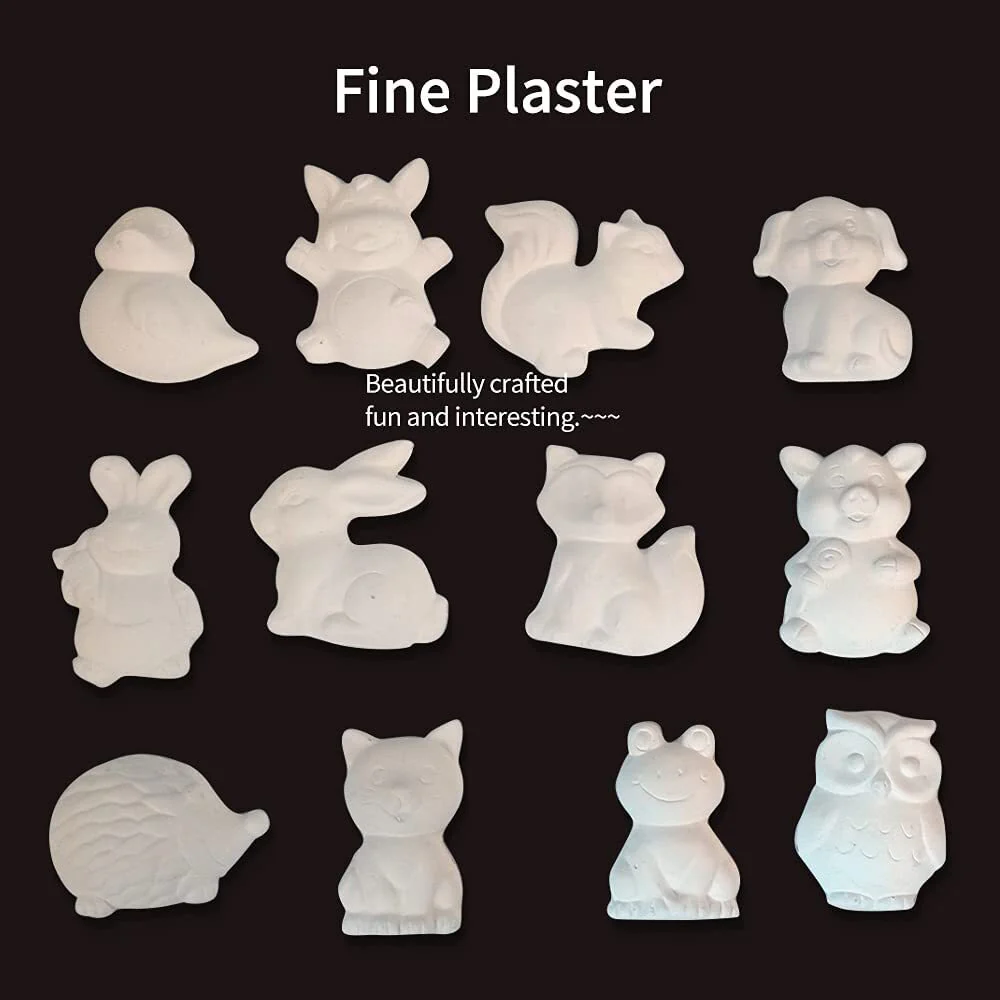 Large Plaster Painting Set Paint Your Own Figurines Arts and Crafts DIY Toy Kit (Animals) - Image 6