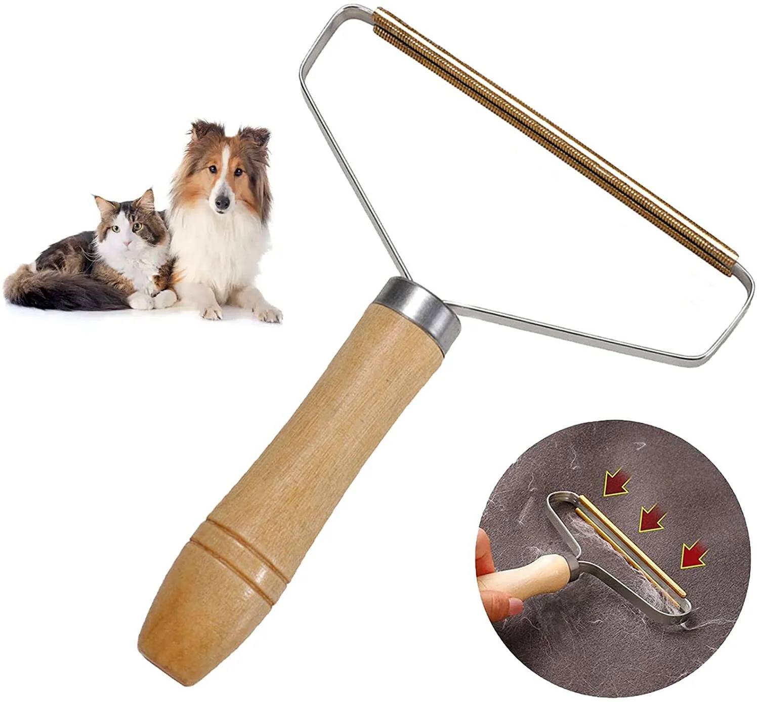 Portable Lint Remover Reusable Carpet Scraper Pet Hair Cleaner - Image 14