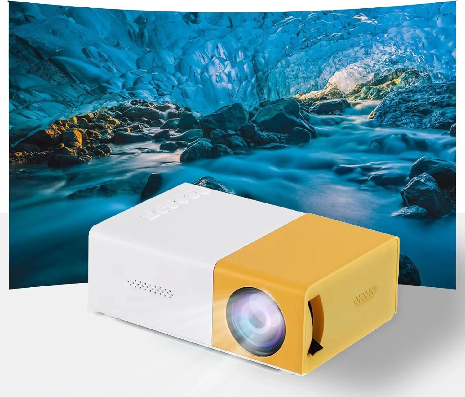 Portable Mini HD Projector Home Theater Mobile Cinema - Image 5