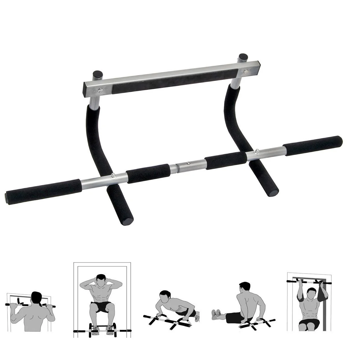 Portable Pull up Iron Bar Door Gym - Image 2