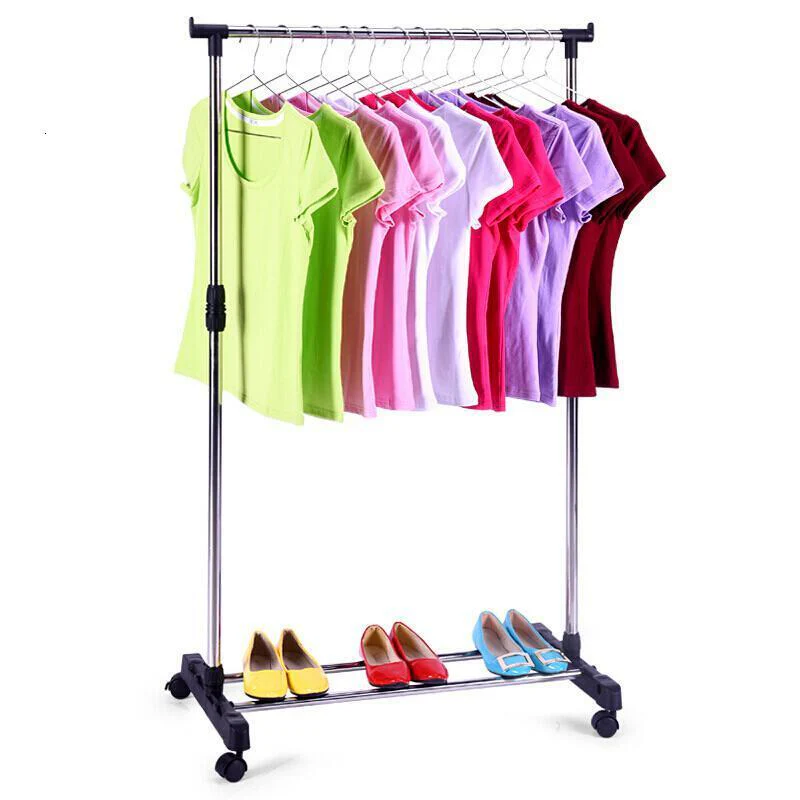 Portable Stainless Steel Clothes Organizer Hanger Rack Garment Coat Cloth Dryer - Image 6
