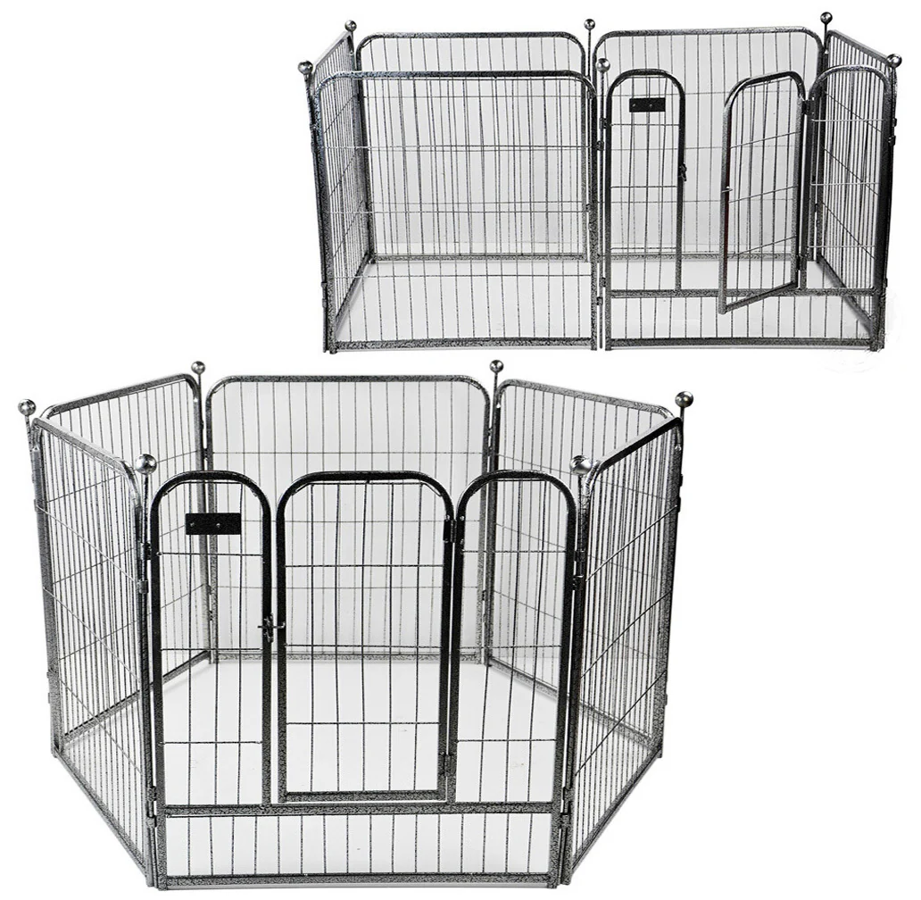 Premium Heavy Duty Metal Pet Dog Exercise Playpen Enclosure Fence Cage (50x60 x 6) - Image 22