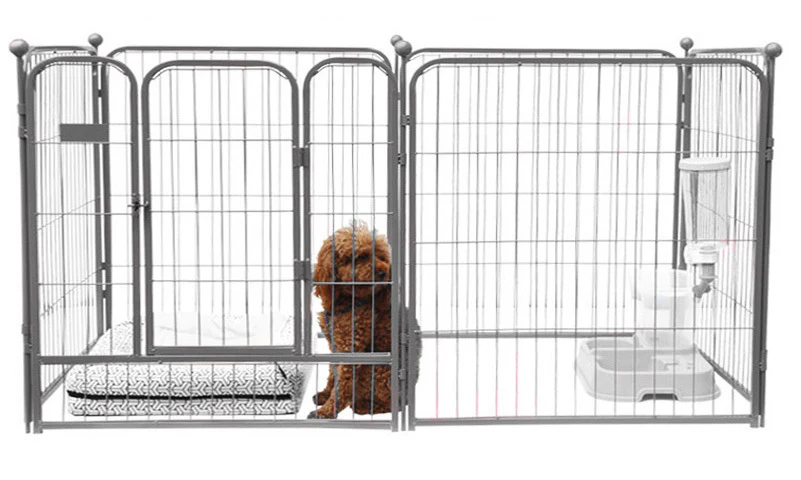 Premium Heavy Duty Metal Pet Dog Exercise Playpen Enclosure Fence Cage (70x80 x 6) - Image 9