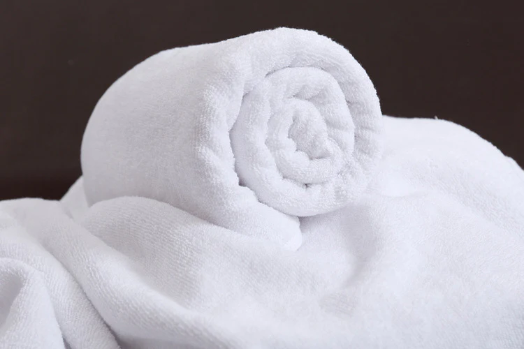 Premium Luxury Hotel 100% Cotton White Bath Towel - Image 17