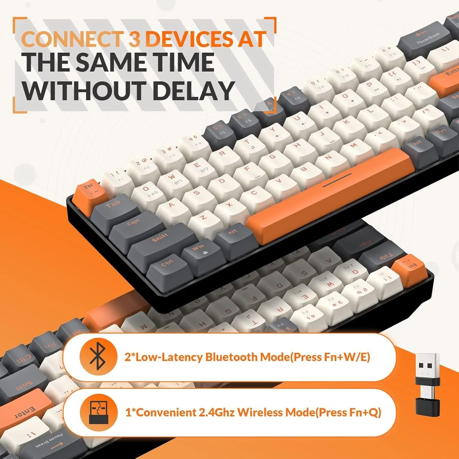 Premium Wireless Mechanical Bluetooth RGB Gaming Keyboard - Image 7