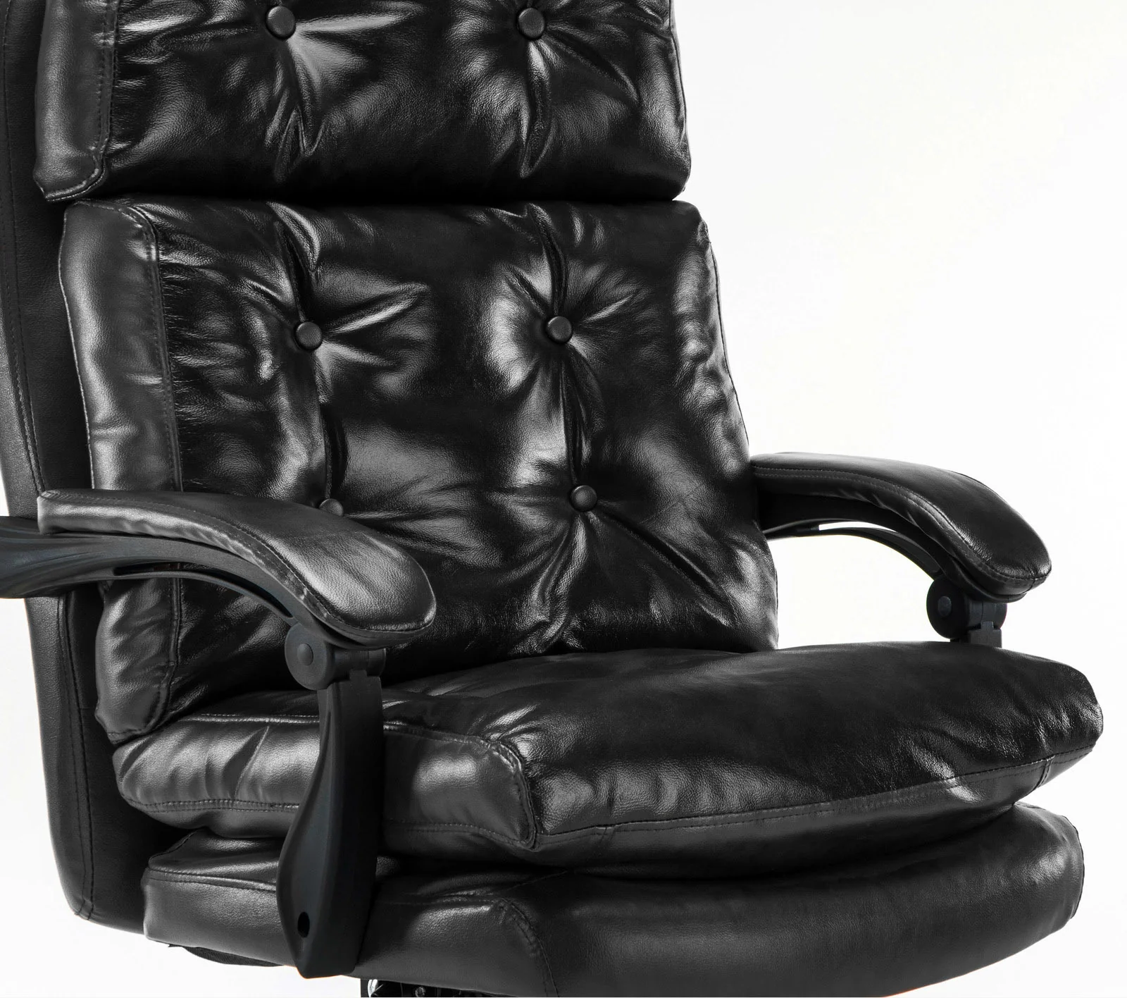 President Premium Plush Executive Reclining Office Chair (Black) - Image 4