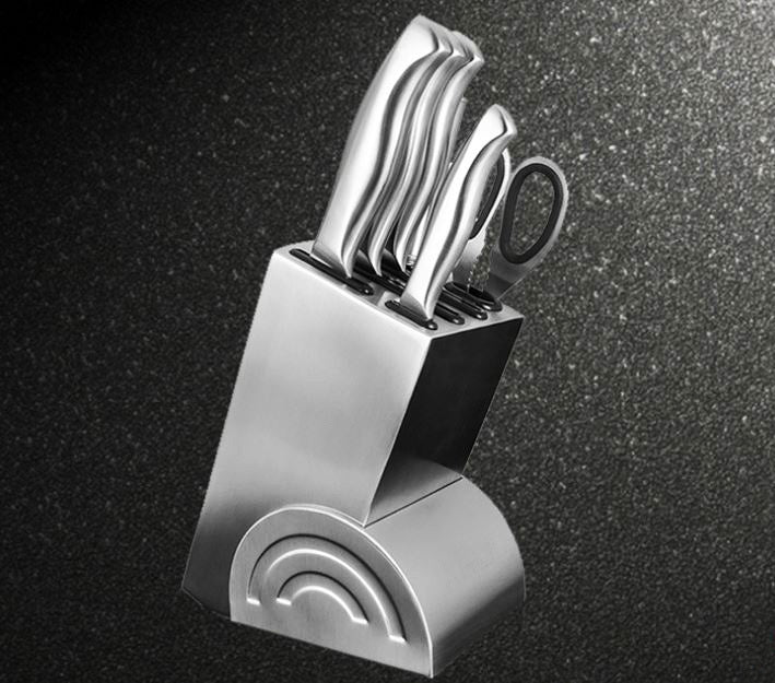 Professional Quality Stainless Steel Deluxe 7-Piece Knife Block Set - Image 12