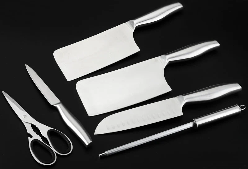 Professional Quality Stainless Steel Deluxe 7-Piece Knife Block Set - Image 9