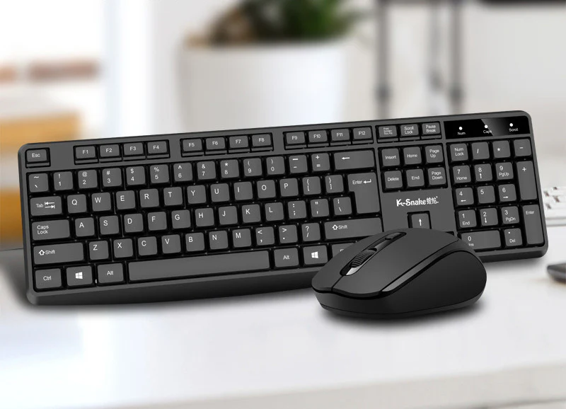 Professional Wireless Full Size Keyboard and Mouse Combo Set - Image 4