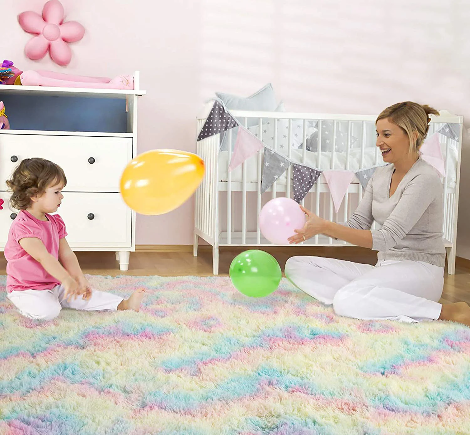 Rainbow Dream Bedroom/Living Room Comfortable Shag Rug (200 x 140) - Image 20