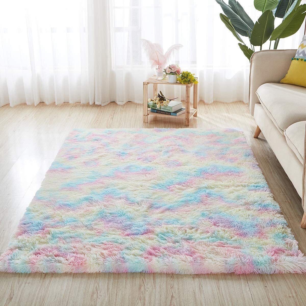Rainbow Dream Bedroom/Living Room Comfortable Shag Rug (200 x 140) - Image 21