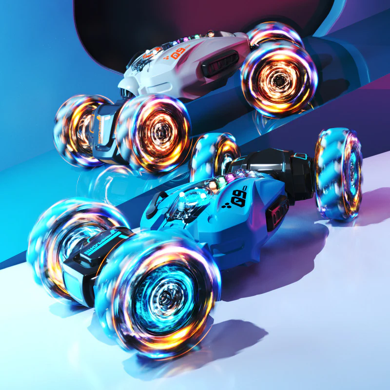 RC Hand Gesture Remote Control 4WD Mist Twister Stunt Car (Blue) - Image 15