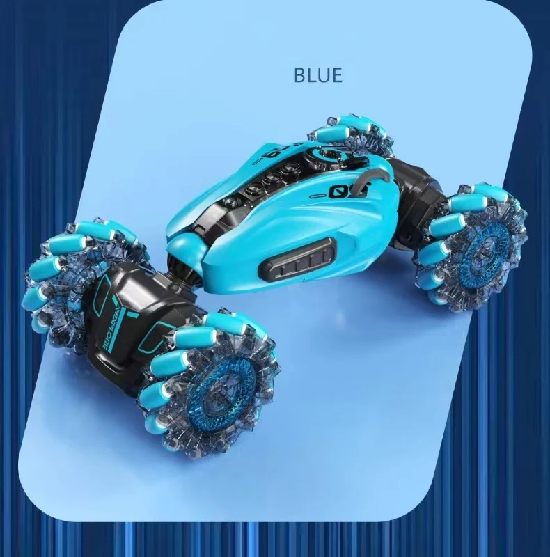 RC Hand Gesture Remote Control 4WD Mist Twister Stunt Car (Blue) - Image 9