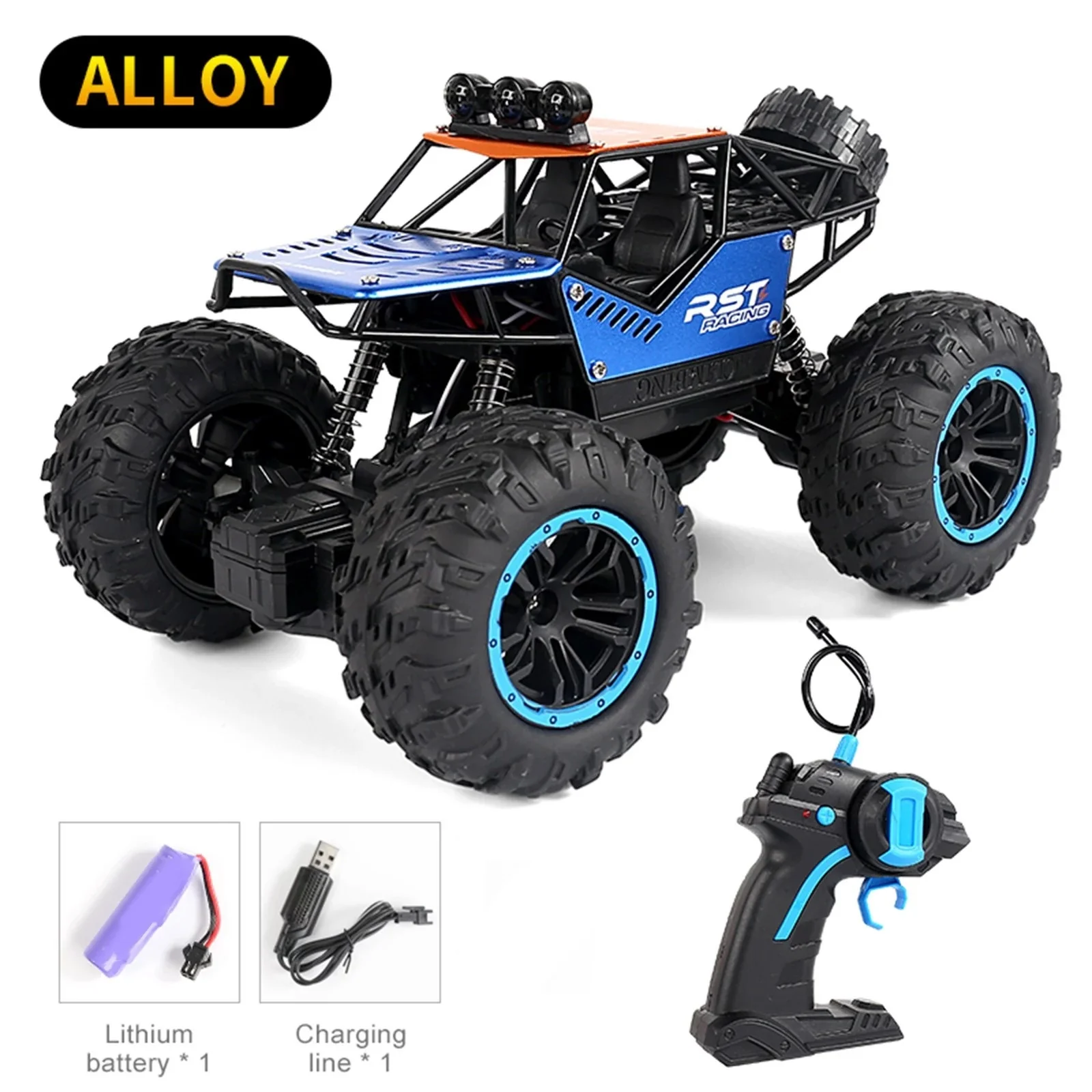 RC Stunt Car Remote Control Alloy Climbing Truck 4WD Cross Country Vehicle - Image 8
