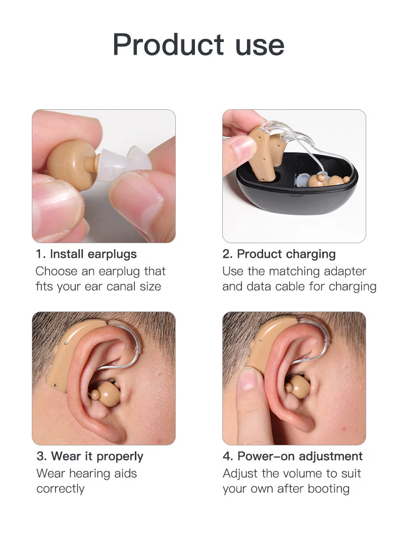 Rechargeable Hearing Aid Wireless Sound Amplifier - Image 18
