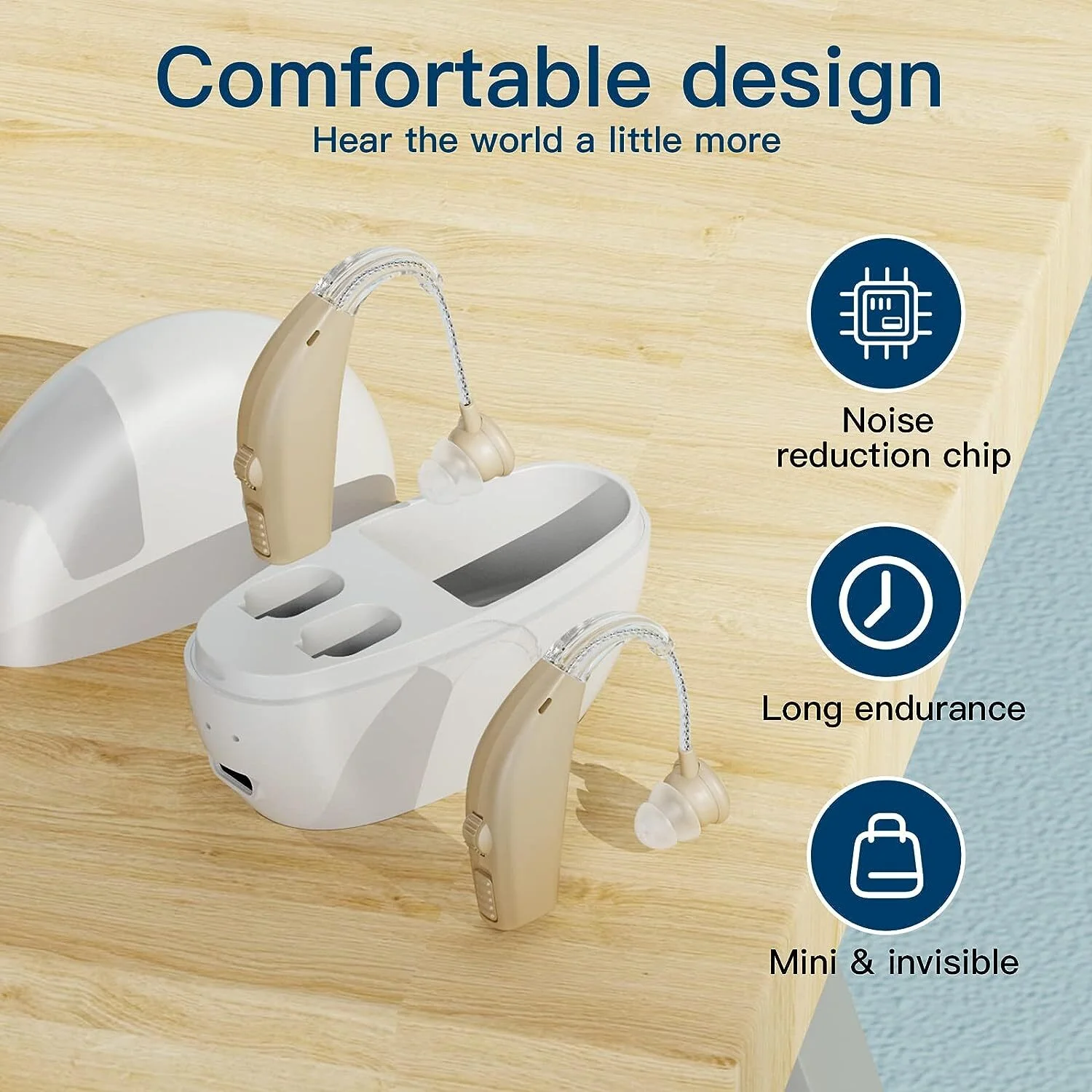 Rechargeable Hearing Aid Wireless Sound Amplifier - Image 2