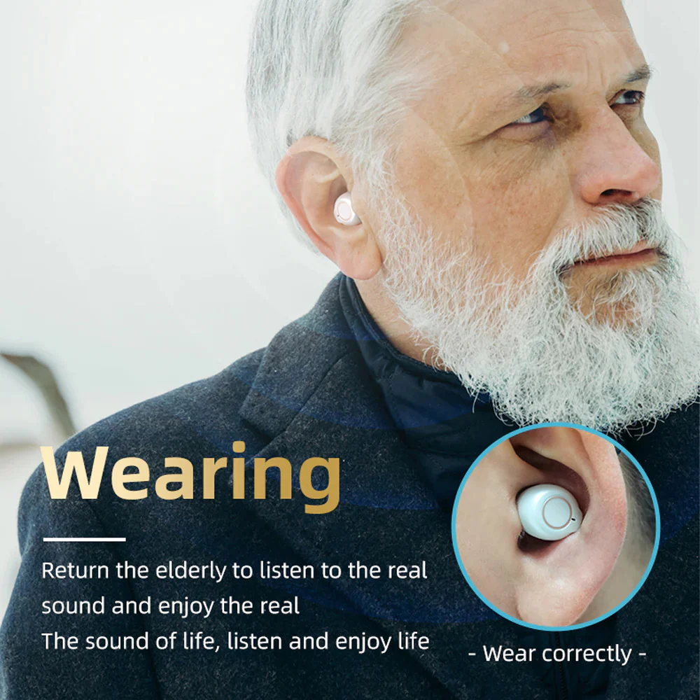 Rechargeable Hearing Aid Wireless Sound Amplifier with Noise Canceling - Image 3