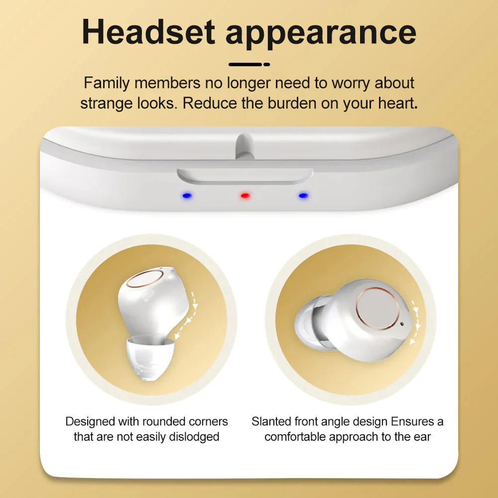 Rechargeable Hearing Aid Wireless Sound Amplifier with Noise Canceling - Image 4