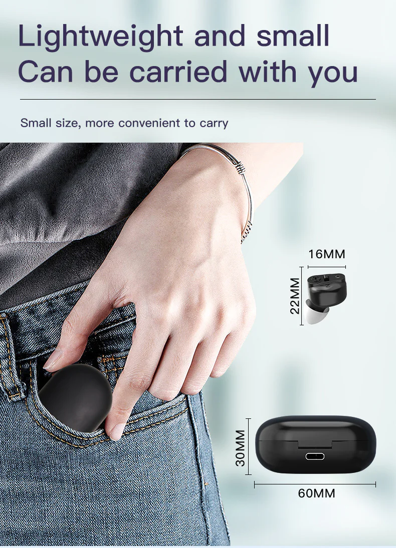 Rechargeable Hearing Aid Wireless Sound Amplifier with Noise Canceling - Image 6