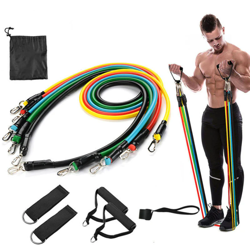 Resistance Bands Set 11PCS Workout Exercise Fitness Training - Image 10