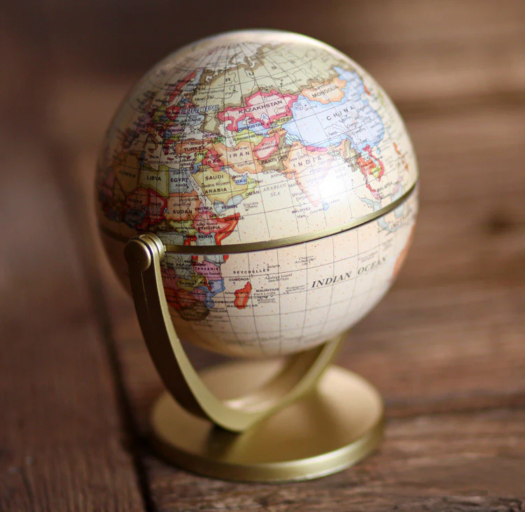 Retro Mini World Globe Educational Desktop Decoration - Image 3