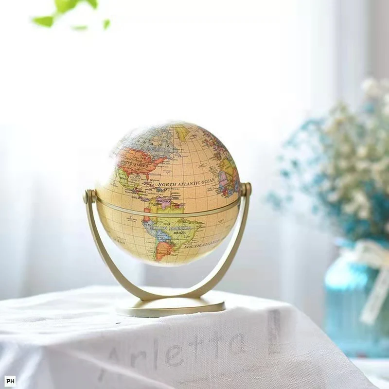 Retro Mini World Globe Educational Desktop Decoration - Image 5