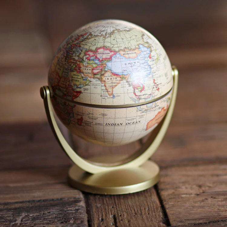 Retro Mini World Globe Educational Desktop Decoration - Image 7