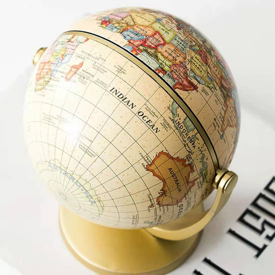 Retro Mini World Globe Educational Desktop Decoration - Image 8