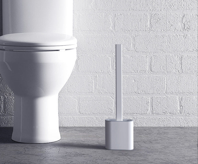 Revolutionary Silicone Soft Flex Toilet Brush and Holder (White) - Image 10